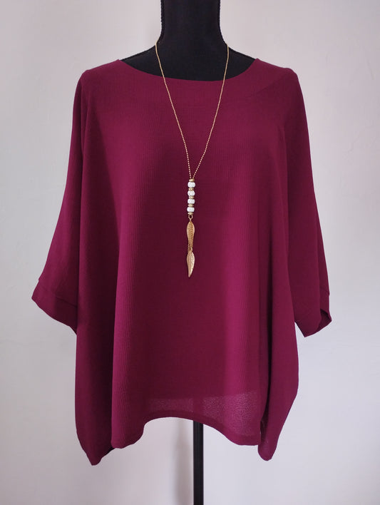 Blouse avec collier